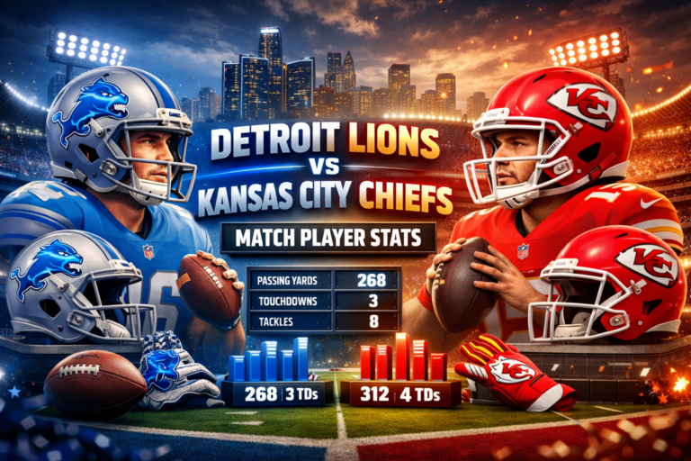 Detroit Lions vs Kansas City Chiefs Match Player Stats